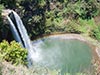 The twin waterfall at Wailua Falls in Hawaii
