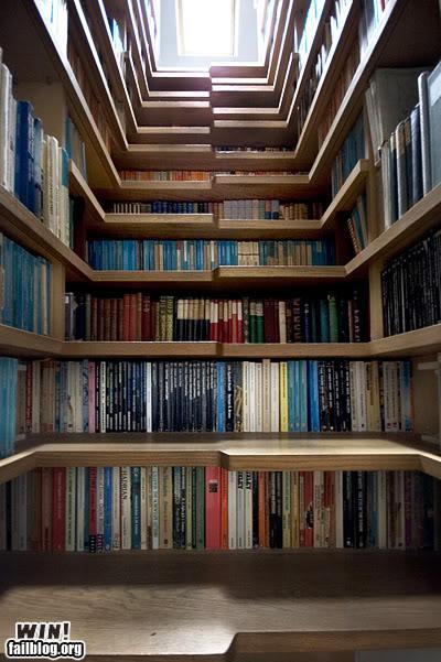 Bookshelf in Stairs
