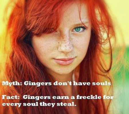 Ginger soul stealing freckles