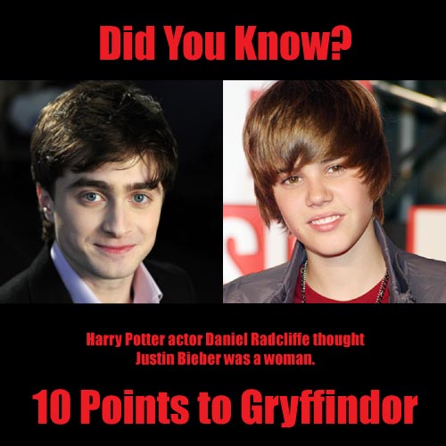 Daniel Radcliffe thought Justin Bieber was a woman