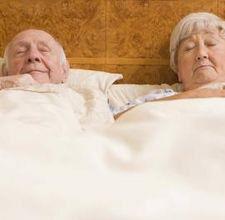 Old Couple Farting in Bed Joke at PhotosAndFun.com