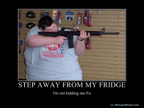 Step Away from My Fridge Motivational Poster