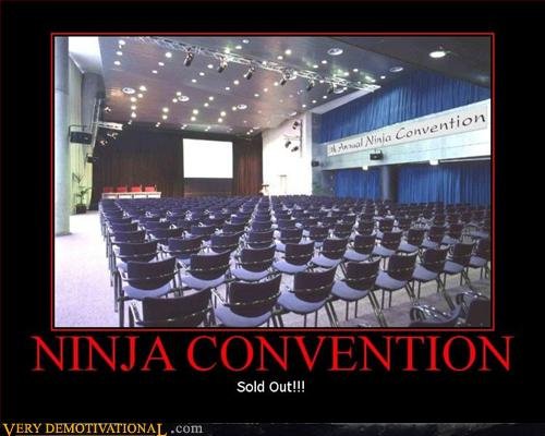 Ninja Convention Motivational Poster
