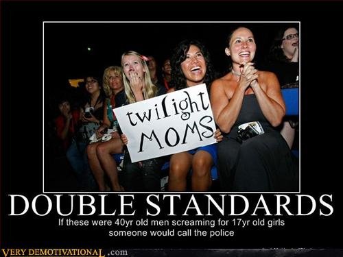 Double Standards Motivational Poster