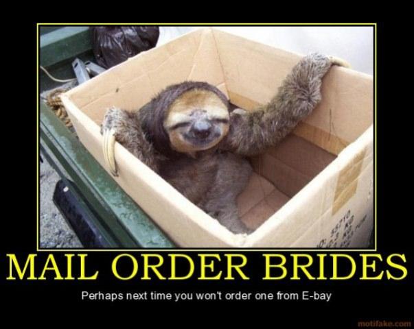 Mail Order Brides Motivational Poster