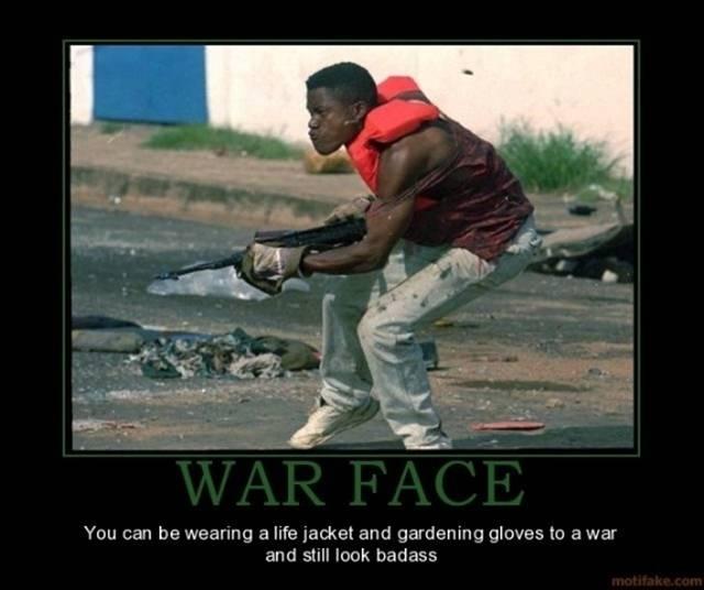War Face Motivational Poster