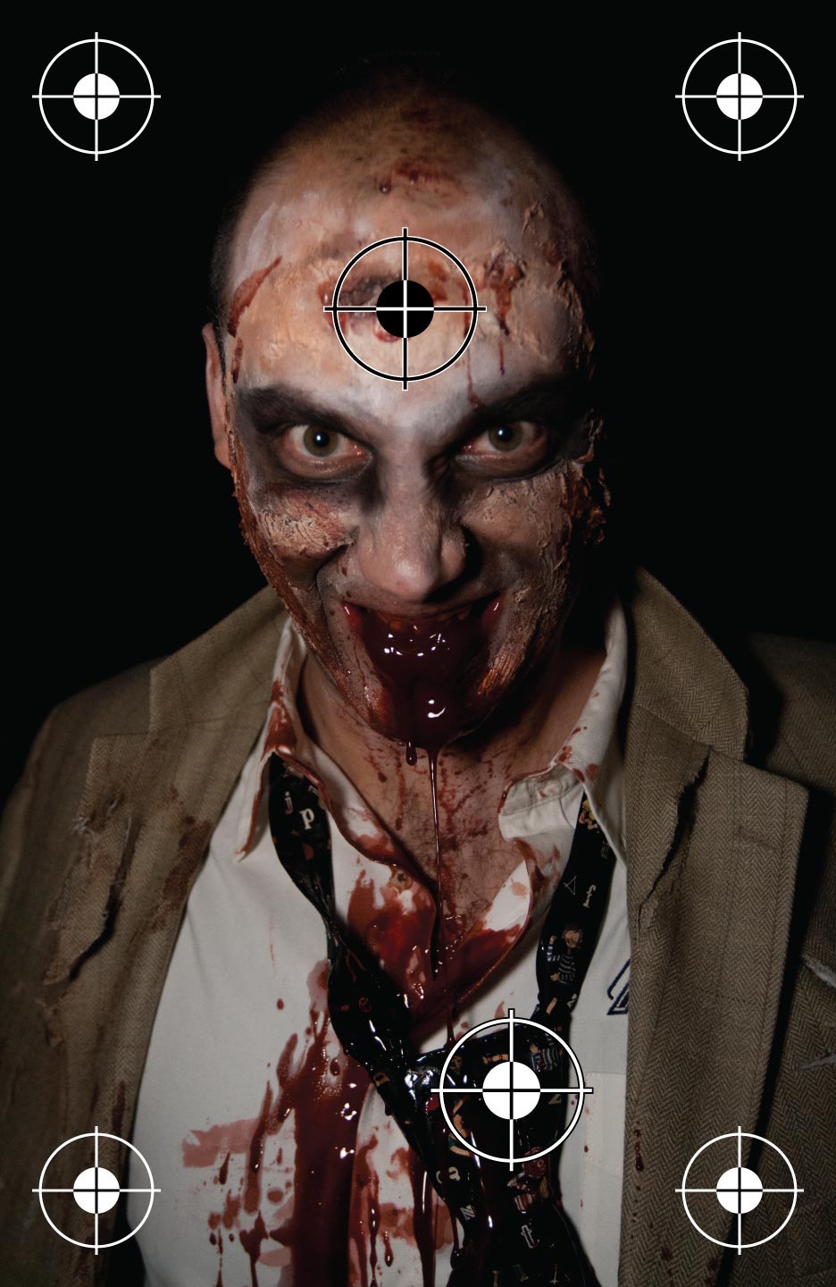 Realistic Zombie Shooting Target at PhotosAndFun.com