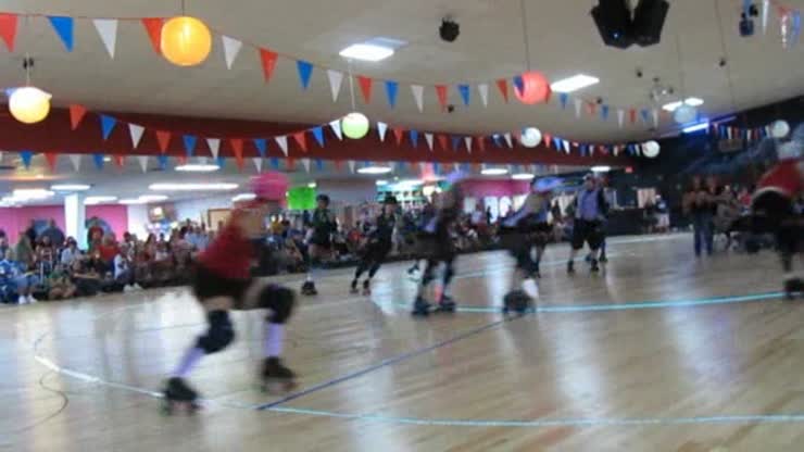 Wild Cheri in her last bout as a Bradentucky Bomber